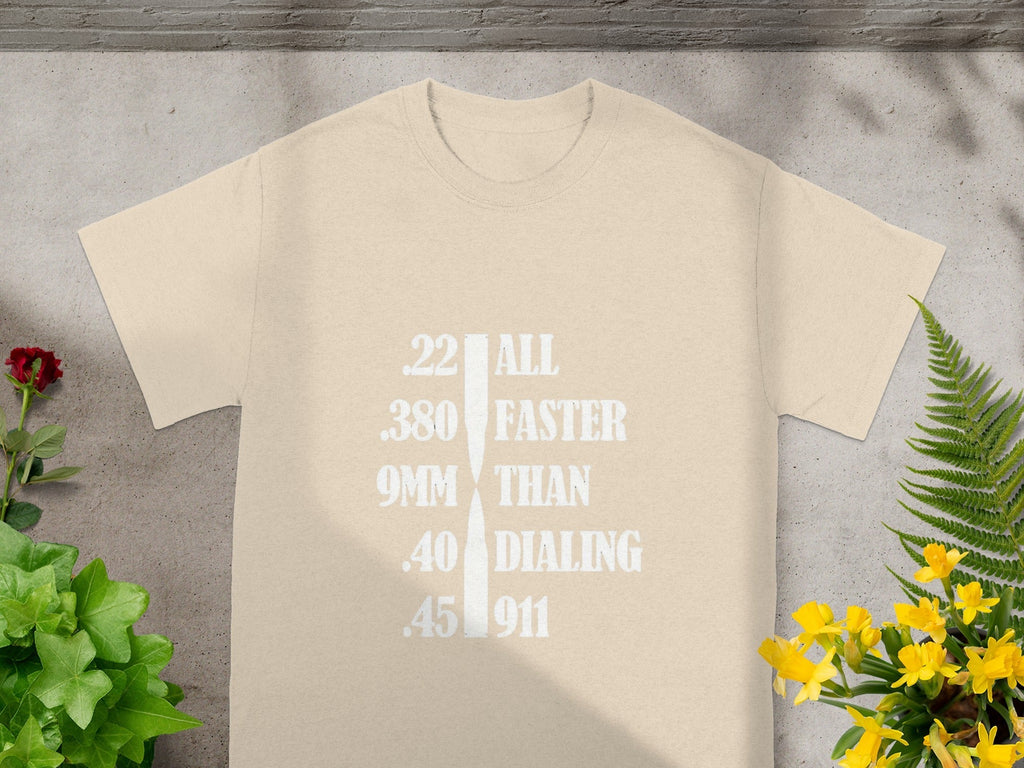 All Faster Than Dialing 911 Bullets Graphic Design T-Shirts product image 2