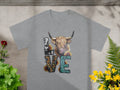 Cow Love Letters with Sunflowers Funny Graphic Design T-Shirts