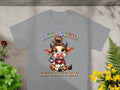 Cute Cow Girl Attitude With the Middle Finger Up T-Shirts