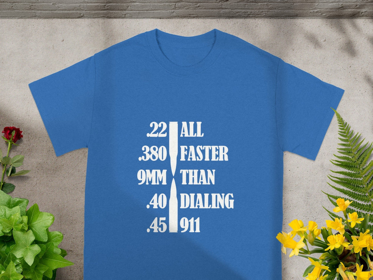 All Faster Than Dialing 911 Bullets Graphic Design T-Shirts product image 4